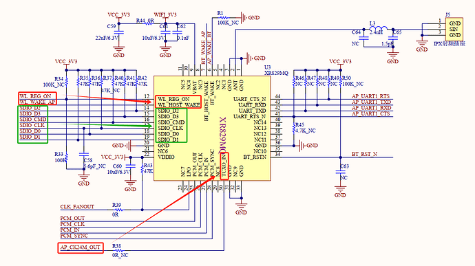 XR829模组原理图